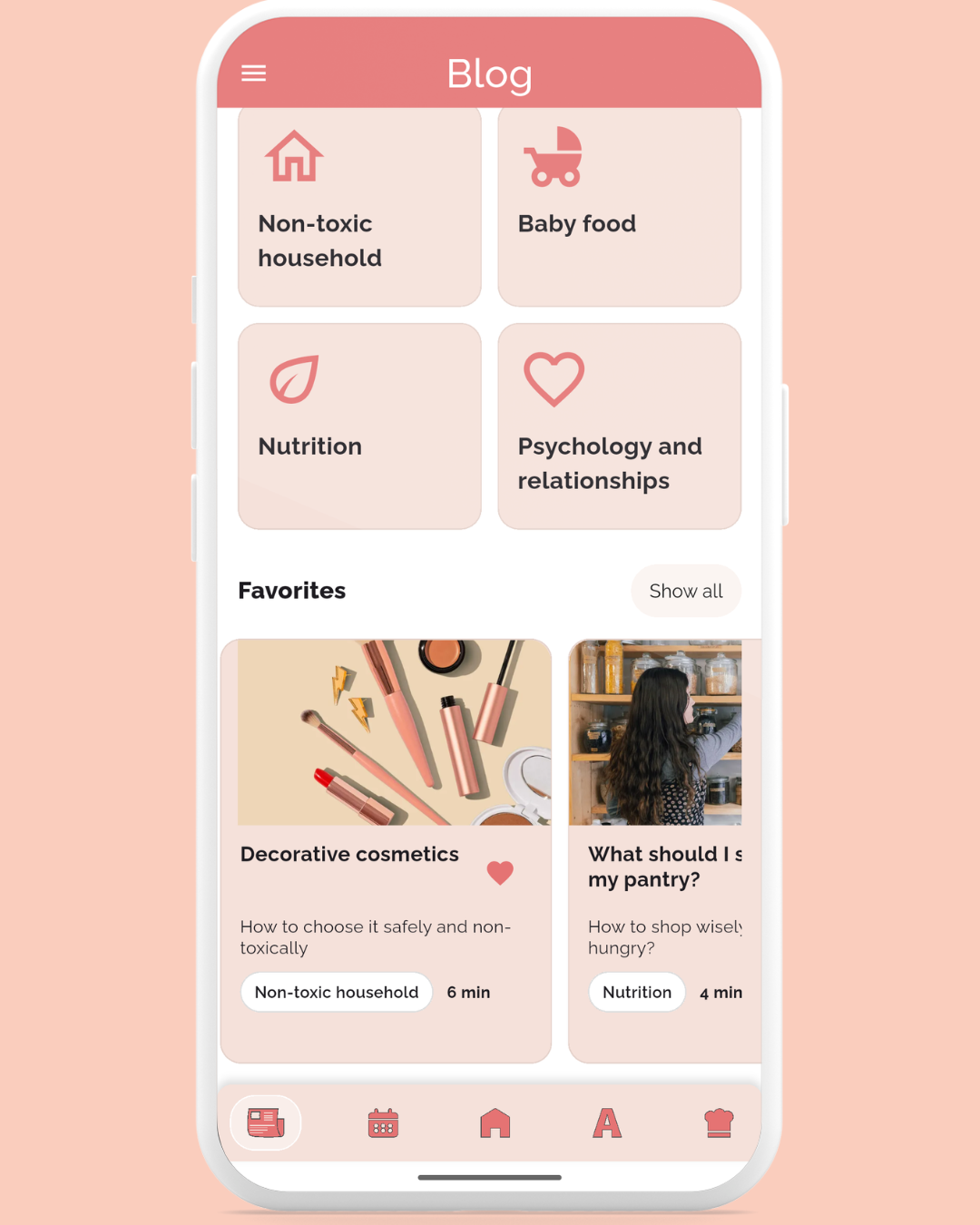 Blog in app